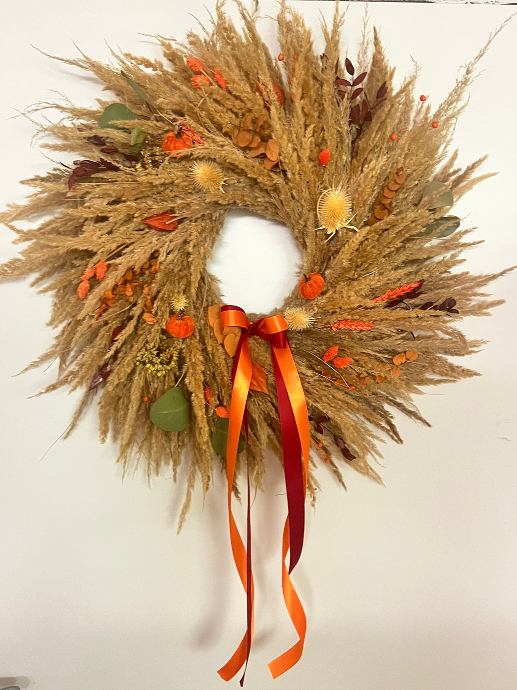 Podzimní věnec na dveře