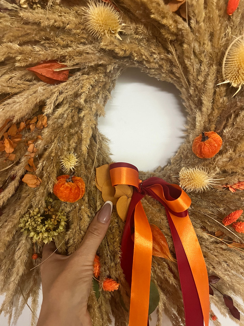 Podzimní věnec na dveře